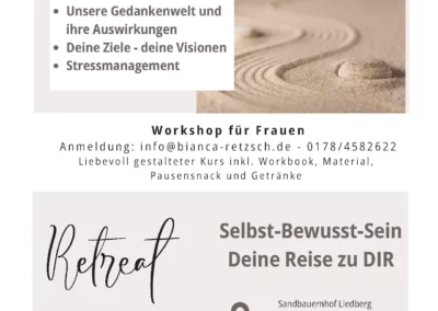 08.03.2025 Workshop für Frauen – Selbst-Bewusst-Sein