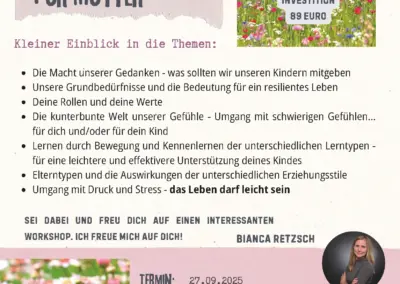 27.09.2025 Resilienztraining für Mütter