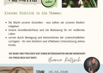 03.03.2026 Online-Workshop – Resilienz für Mütter